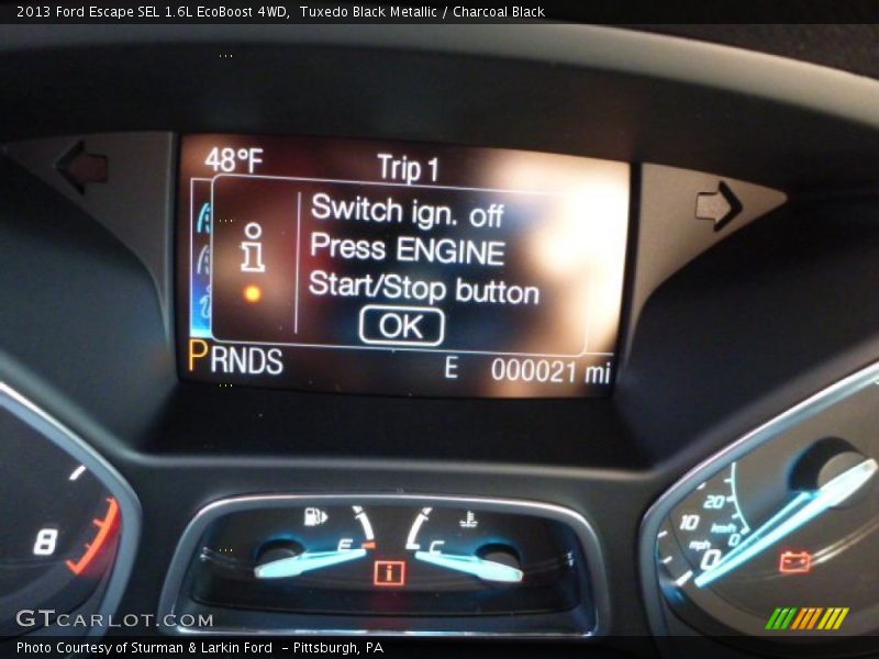 Tuxedo Black Metallic / Charcoal Black 2013 Ford Escape SEL 1.6L EcoBoost 4WD