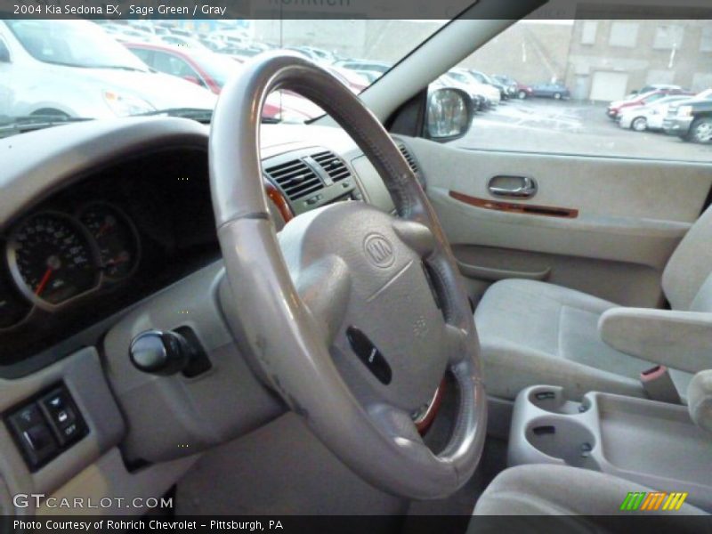 Sage Green / Gray 2004 Kia Sedona EX