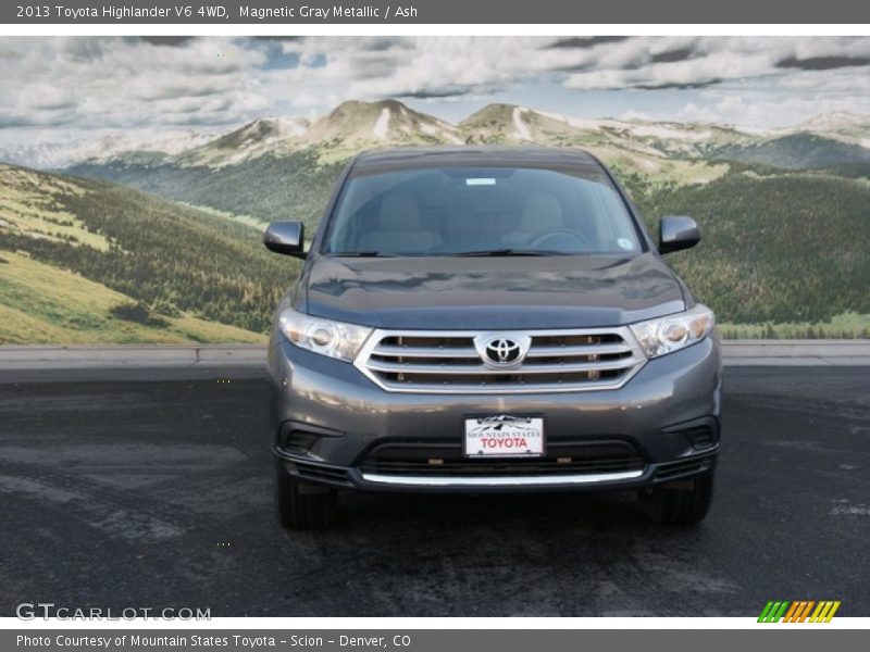 Magnetic Gray Metallic / Ash 2013 Toyota Highlander V6 4WD