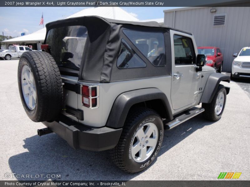 Light Graystone Pearl / Dark Slate Gray/Medium Slate Gray 2007 Jeep Wrangler X 4x4