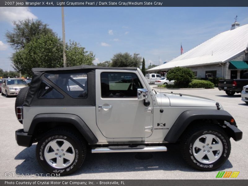 Light Graystone Pearl / Dark Slate Gray/Medium Slate Gray 2007 Jeep Wrangler X 4x4