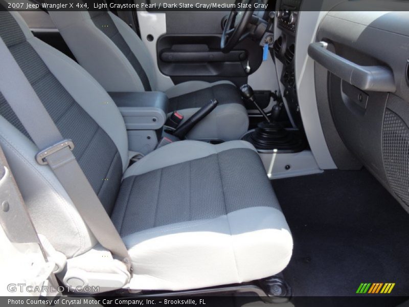Light Graystone Pearl / Dark Slate Gray/Medium Slate Gray 2007 Jeep Wrangler X 4x4