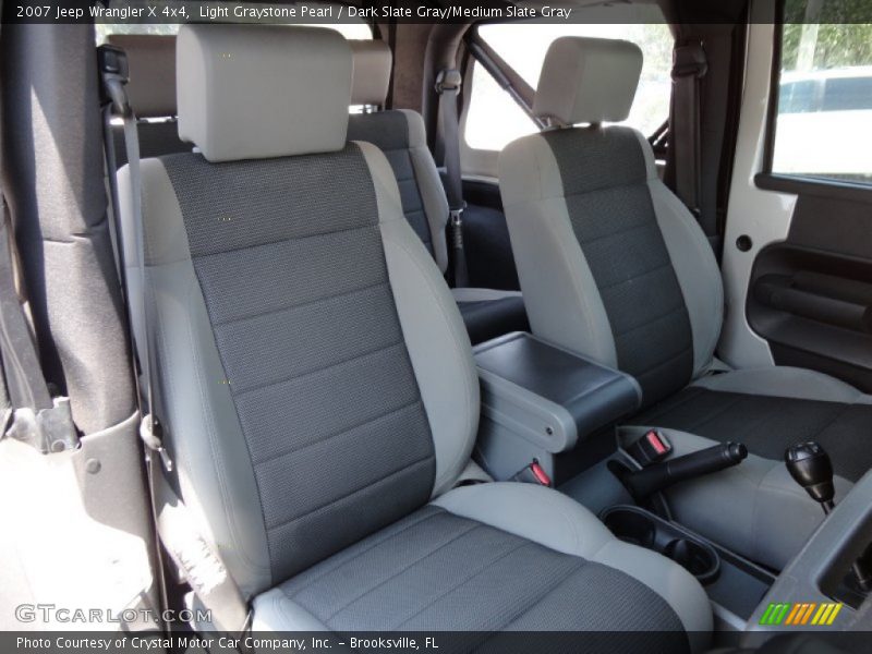 Light Graystone Pearl / Dark Slate Gray/Medium Slate Gray 2007 Jeep Wrangler X 4x4