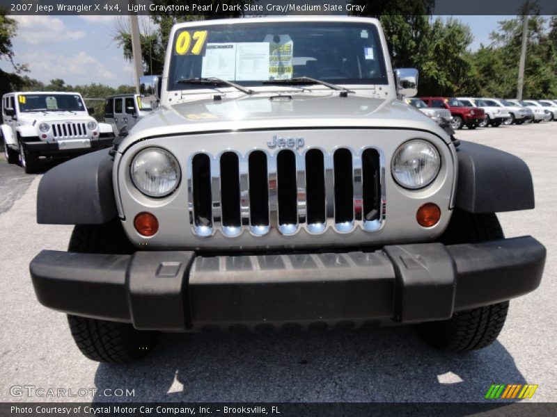 Light Graystone Pearl / Dark Slate Gray/Medium Slate Gray 2007 Jeep Wrangler X 4x4