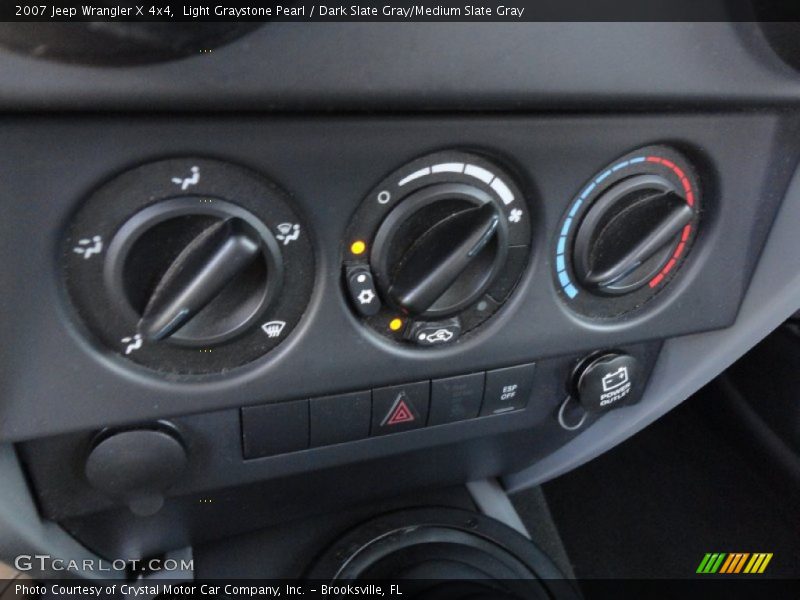 Light Graystone Pearl / Dark Slate Gray/Medium Slate Gray 2007 Jeep Wrangler X 4x4