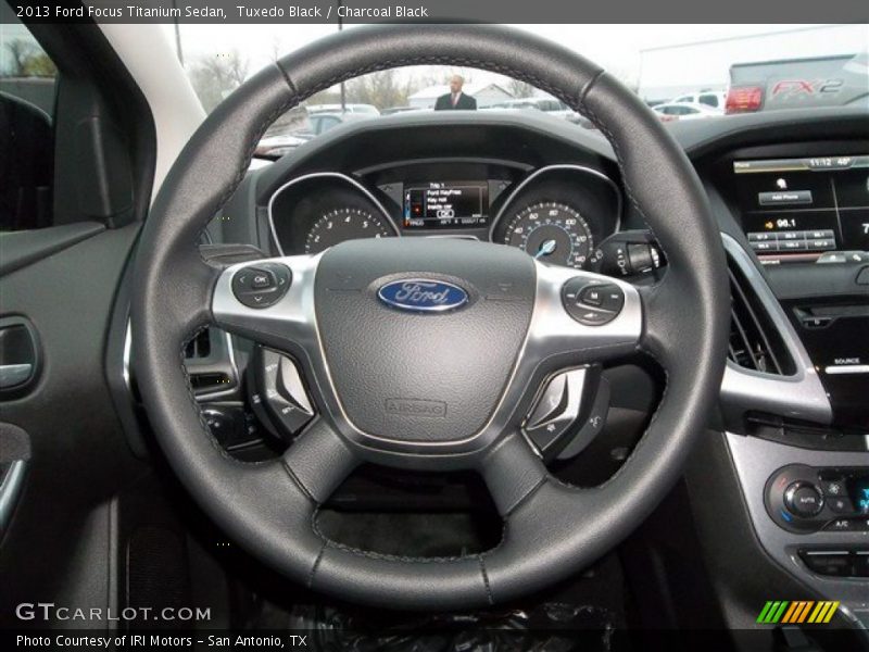 Tuxedo Black / Charcoal Black 2013 Ford Focus Titanium Sedan