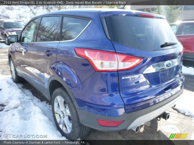Deep Impact Blue Metallic / Charcoal Black 2013 Ford Escape SEL 2.0L EcoBoost 4WD