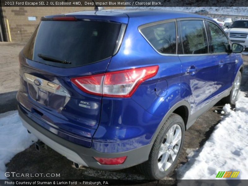 Deep Impact Blue Metallic / Charcoal Black 2013 Ford Escape SEL 2.0L EcoBoost 4WD