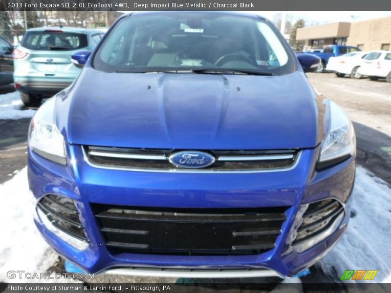 Deep Impact Blue Metallic / Charcoal Black 2013 Ford Escape SEL 2.0L EcoBoost 4WD