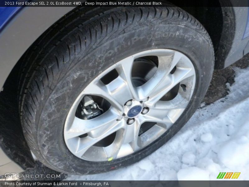 Deep Impact Blue Metallic / Charcoal Black 2013 Ford Escape SEL 2.0L EcoBoost 4WD