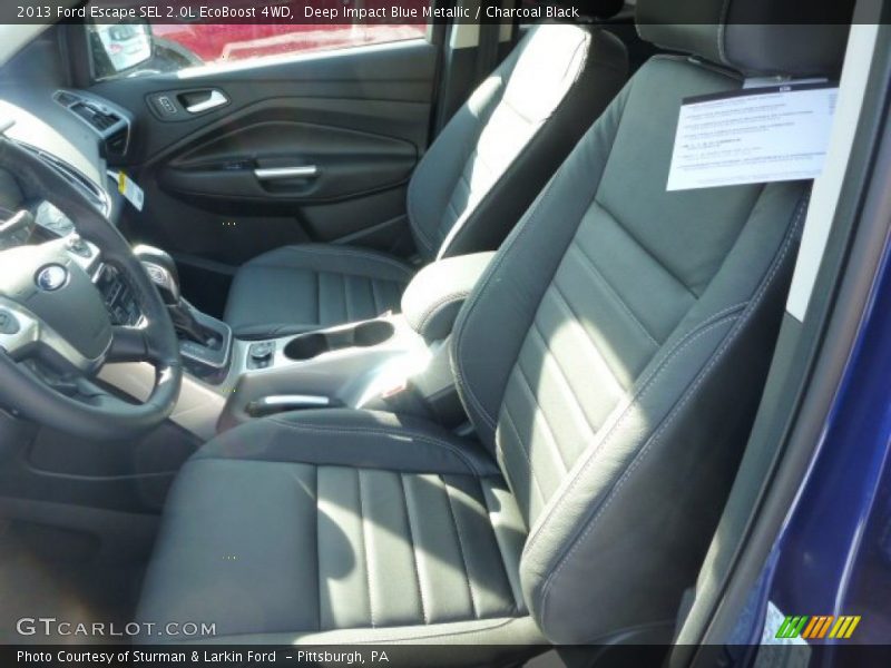 Deep Impact Blue Metallic / Charcoal Black 2013 Ford Escape SEL 2.0L EcoBoost 4WD