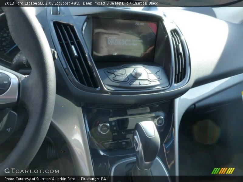 Deep Impact Blue Metallic / Charcoal Black 2013 Ford Escape SEL 2.0L EcoBoost 4WD