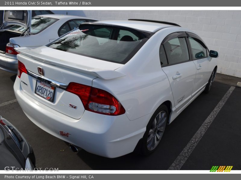 Taffeta White / Black 2011 Honda Civic Si Sedan