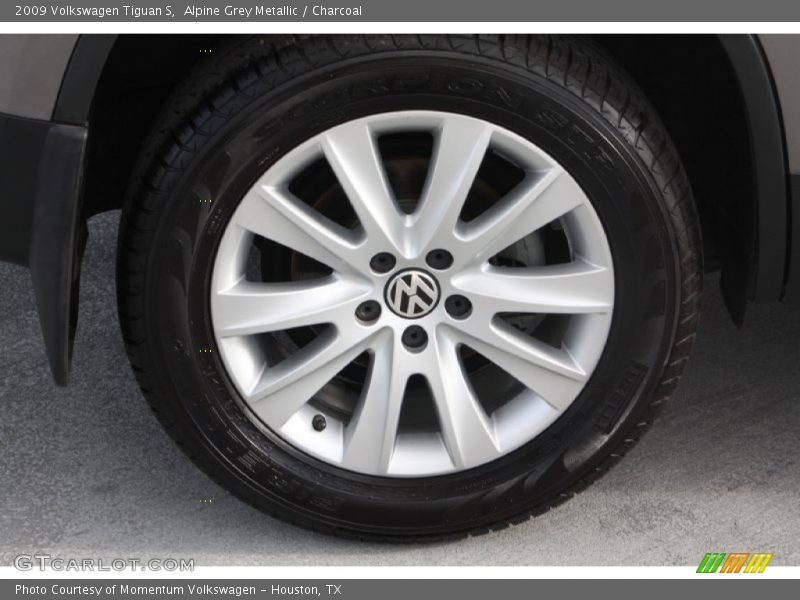 Alpine Grey Metallic / Charcoal 2009 Volkswagen Tiguan S