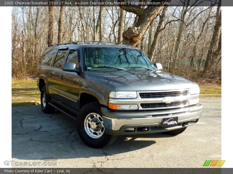 Medium Charcoal Gray Metallic / Graphite/Medium Gray 2002 Chevrolet Suburban 2500 LT 4x4