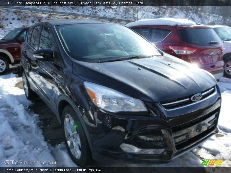 Tuxedo Black Metallic / Charcoal Black 2013 Ford Escape SEL 2.0L EcoBoost 4WD