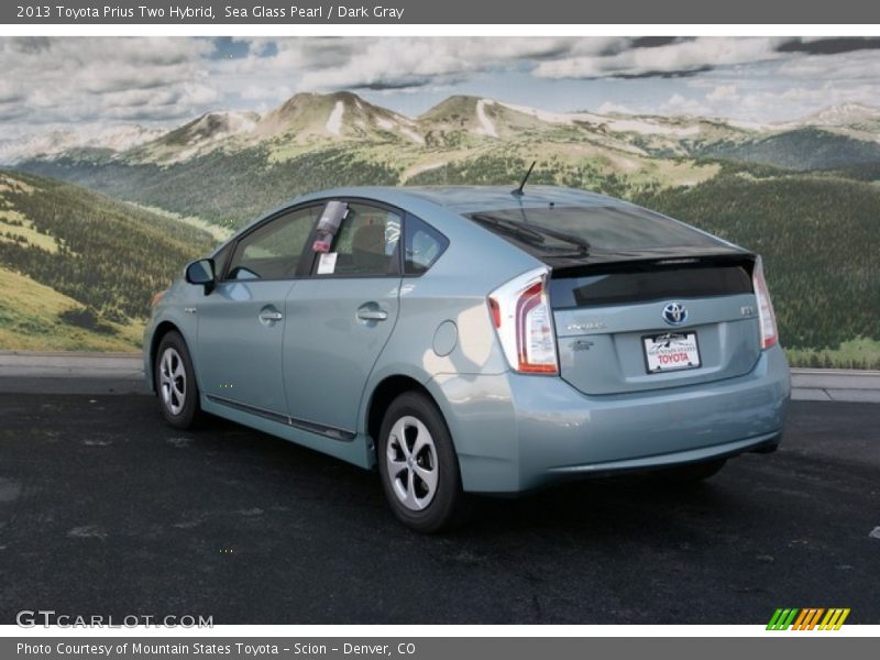 Sea Glass Pearl / Dark Gray 2013 Toyota Prius Two Hybrid