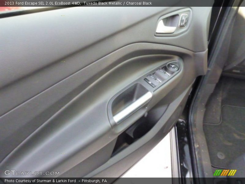 Tuxedo Black Metallic / Charcoal Black 2013 Ford Escape SEL 2.0L EcoBoost 4WD