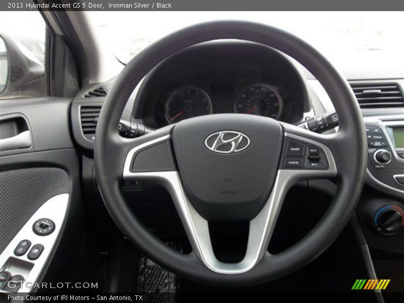 Ironman Silver / Black 2013 Hyundai Accent GS 5 Door