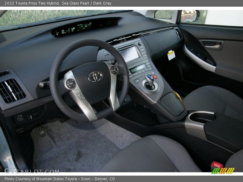 Sea Glass Pearl / Dark Gray 2013 Toyota Prius Two Hybrid