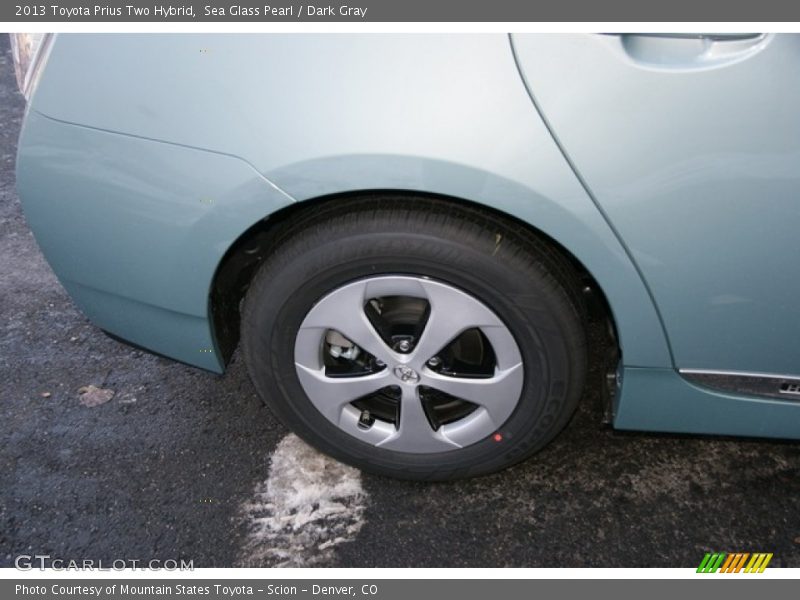 Sea Glass Pearl / Dark Gray 2013 Toyota Prius Two Hybrid