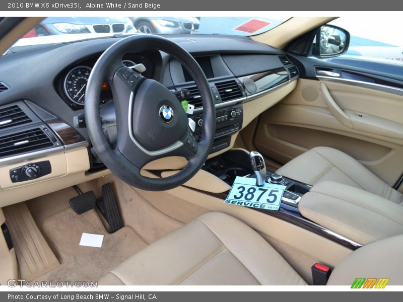 Alpine White / Sand Beige 2010 BMW X6 xDrive35i