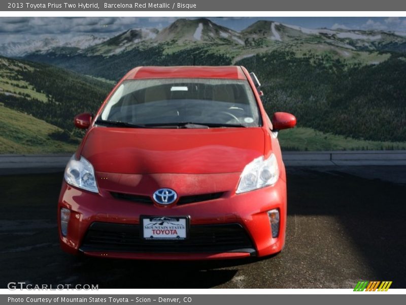 Barcelona Red Metallic / Bisque 2013 Toyota Prius Two Hybrid