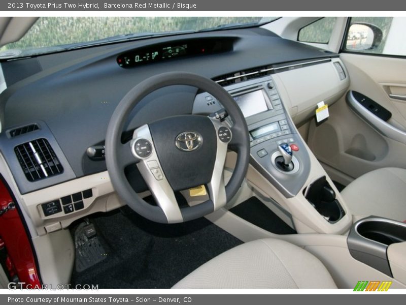 Barcelona Red Metallic / Bisque 2013 Toyota Prius Two Hybrid