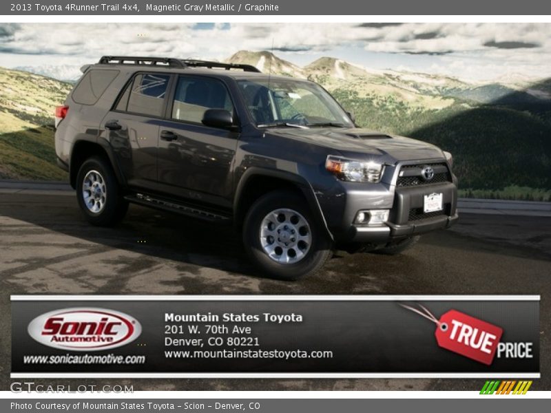 Magnetic Gray Metallic / Graphite 2013 Toyota 4Runner Trail 4x4