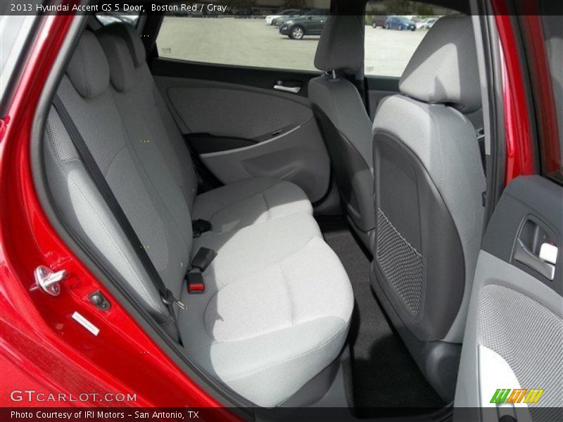 Boston Red / Gray 2013 Hyundai Accent GS 5 Door