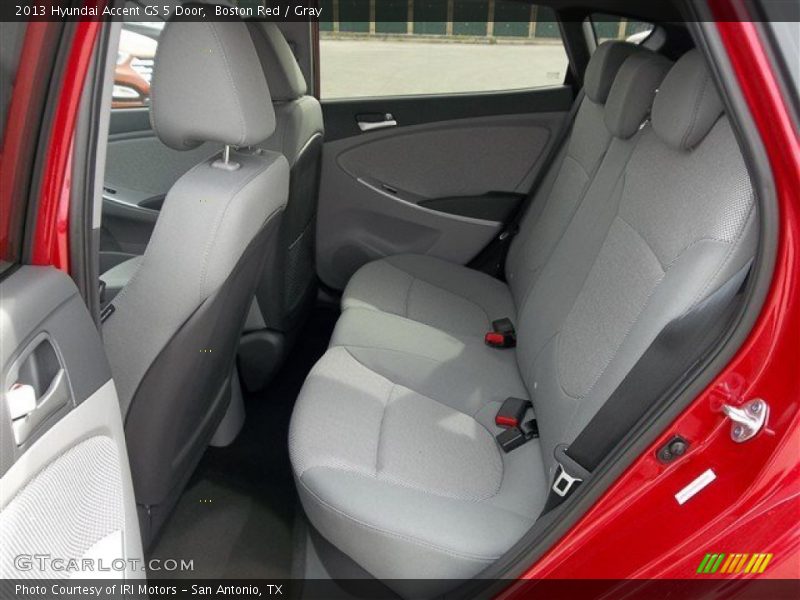 Boston Red / Gray 2013 Hyundai Accent GS 5 Door