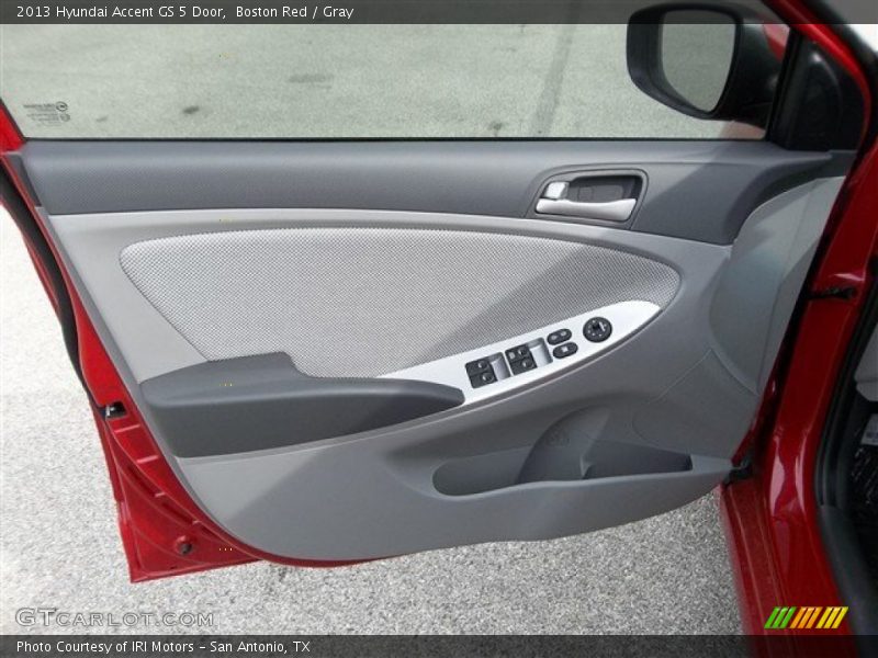 Boston Red / Gray 2013 Hyundai Accent GS 5 Door