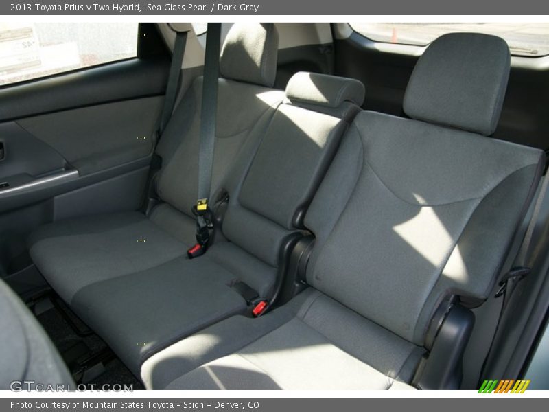 Sea Glass Pearl / Dark Gray 2013 Toyota Prius v Two Hybrid