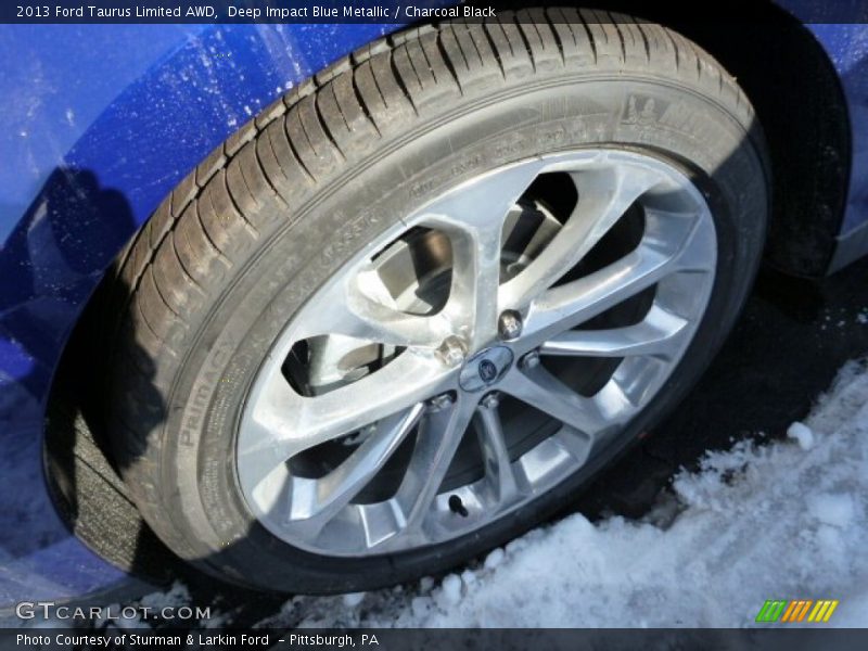 Deep Impact Blue Metallic / Charcoal Black 2013 Ford Taurus Limited AWD