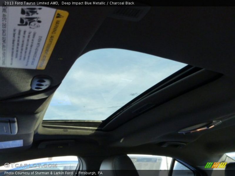Sunroof of 2013 Taurus Limited AWD