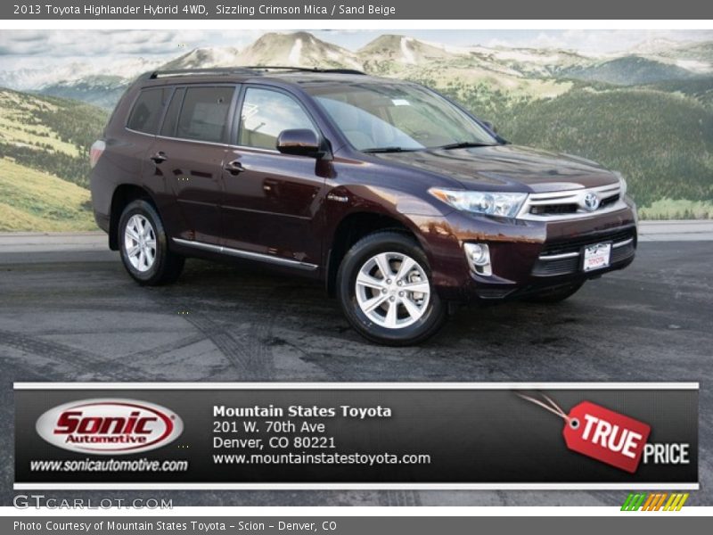 Sizzling Crimson Mica / Sand Beige 2013 Toyota Highlander Hybrid 4WD