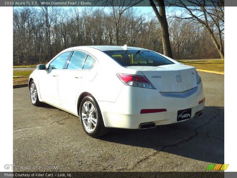 White Diamond Pearl / Ebony 2010 Acura TL 3.5
