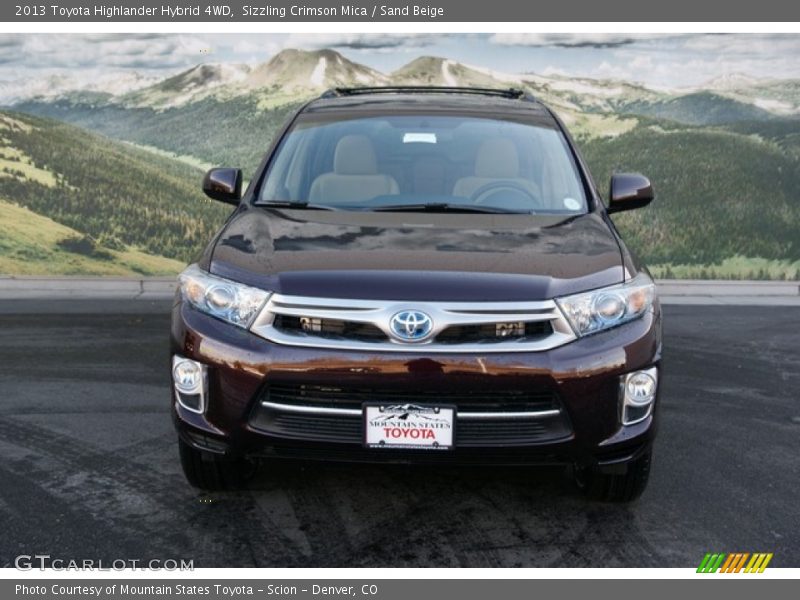 Sizzling Crimson Mica / Sand Beige 2013 Toyota Highlander Hybrid 4WD