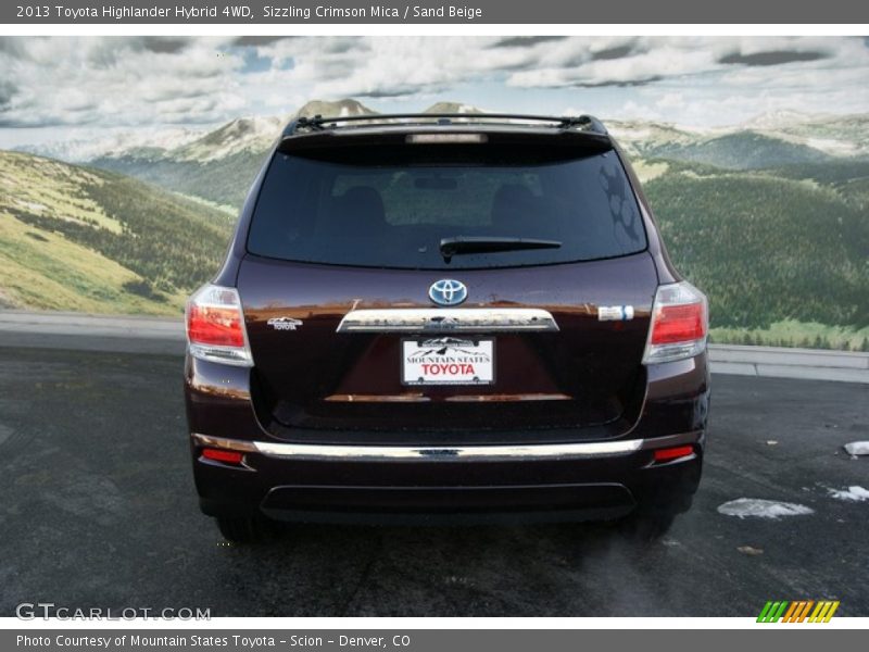 Sizzling Crimson Mica / Sand Beige 2013 Toyota Highlander Hybrid 4WD