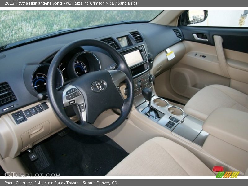  2013 Highlander Hybrid 4WD Sand Beige Interior