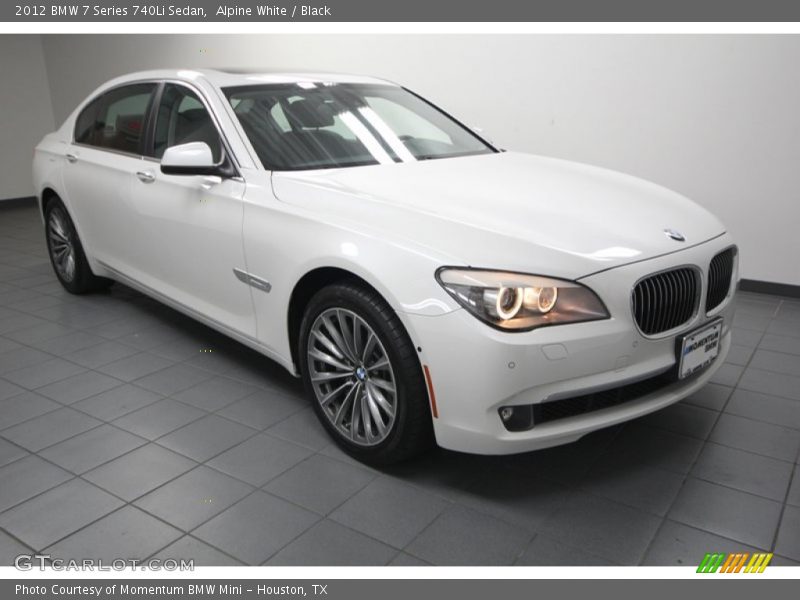 Alpine White / Black 2012 BMW 7 Series 740Li Sedan