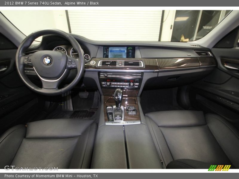 Alpine White / Black 2012 BMW 7 Series 740Li Sedan