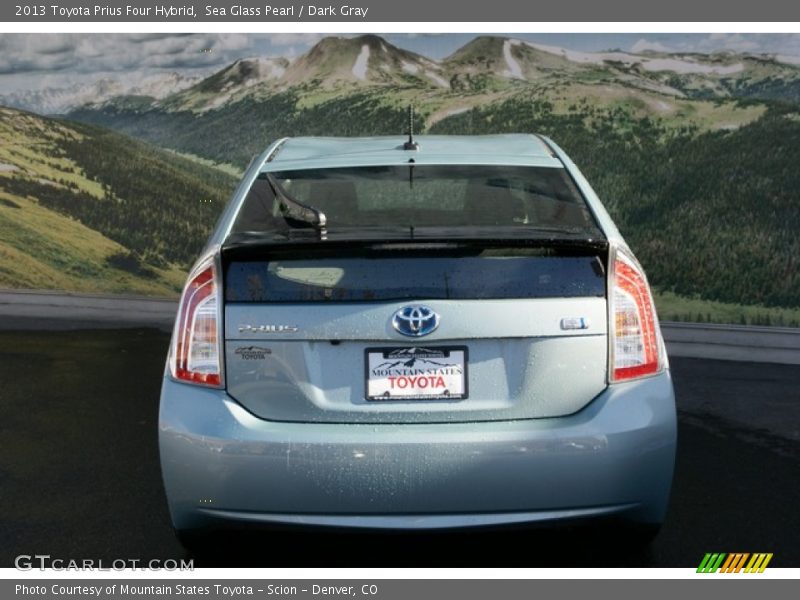 Sea Glass Pearl / Dark Gray 2013 Toyota Prius Four Hybrid