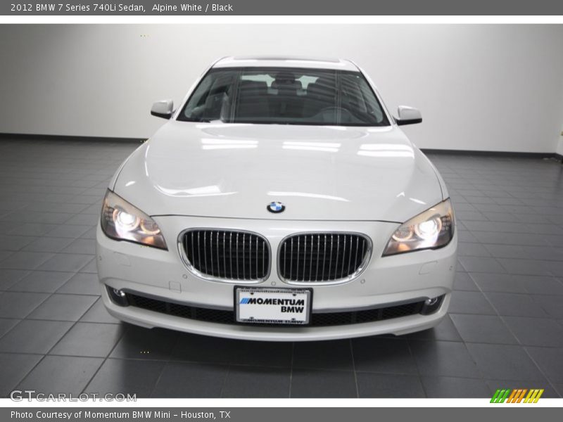 Alpine White / Black 2012 BMW 7 Series 740Li Sedan