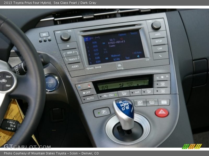 Sea Glass Pearl / Dark Gray 2013 Toyota Prius Four Hybrid