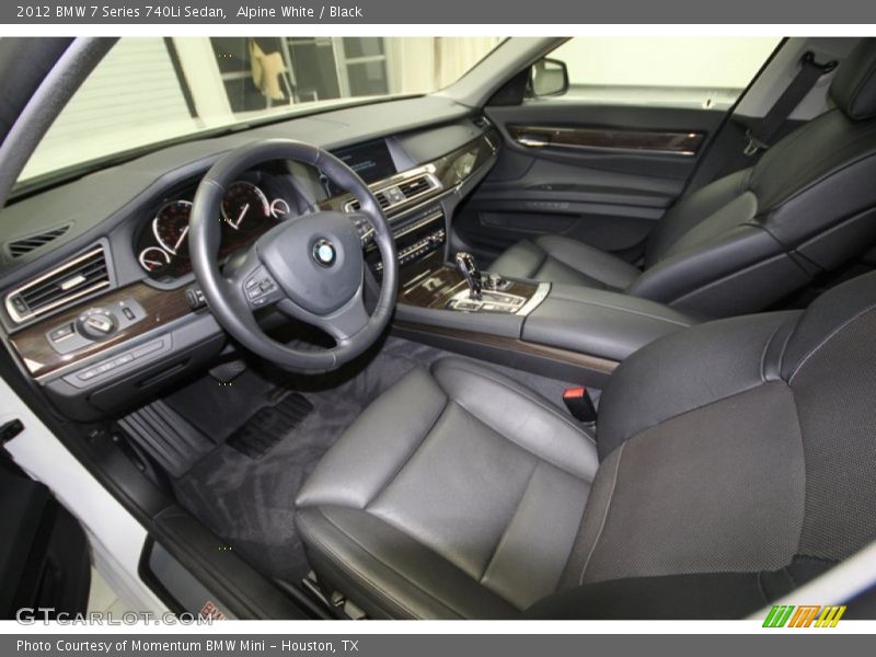 Alpine White / Black 2012 BMW 7 Series 740Li Sedan