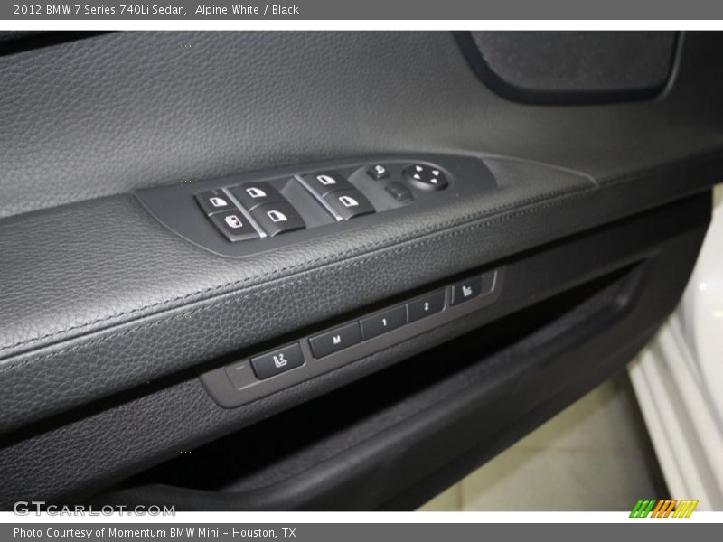 Alpine White / Black 2012 BMW 7 Series 740Li Sedan