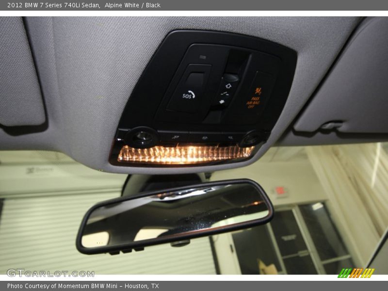 Alpine White / Black 2012 BMW 7 Series 740Li Sedan