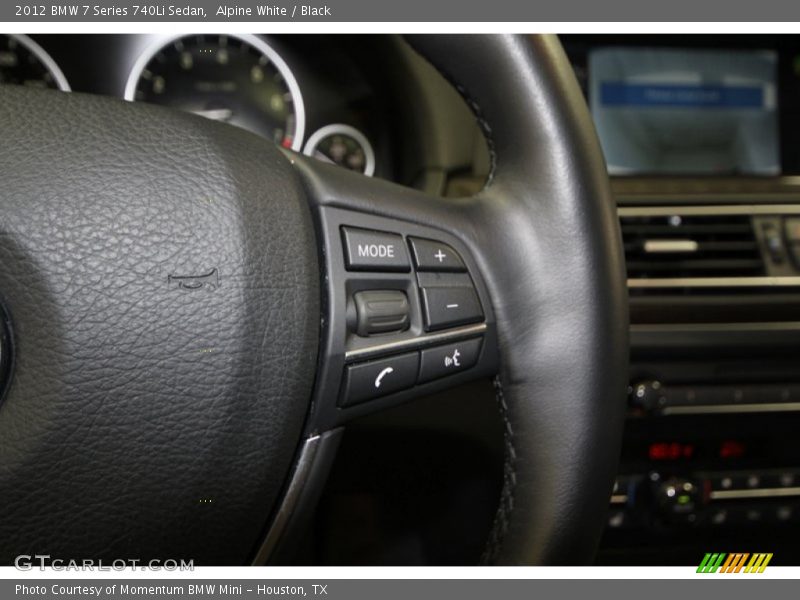 Alpine White / Black 2012 BMW 7 Series 740Li Sedan