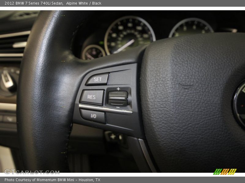 Alpine White / Black 2012 BMW 7 Series 740Li Sedan